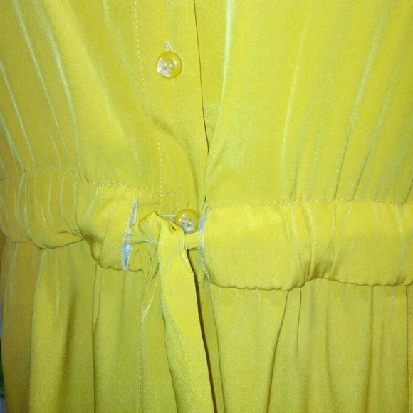 Alfani Graphic Oasis Shirtdress in Yellow Sz 16P NWT - Picture 10 of 16